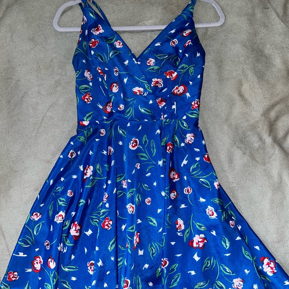 Floral mini dress, brand unknown
